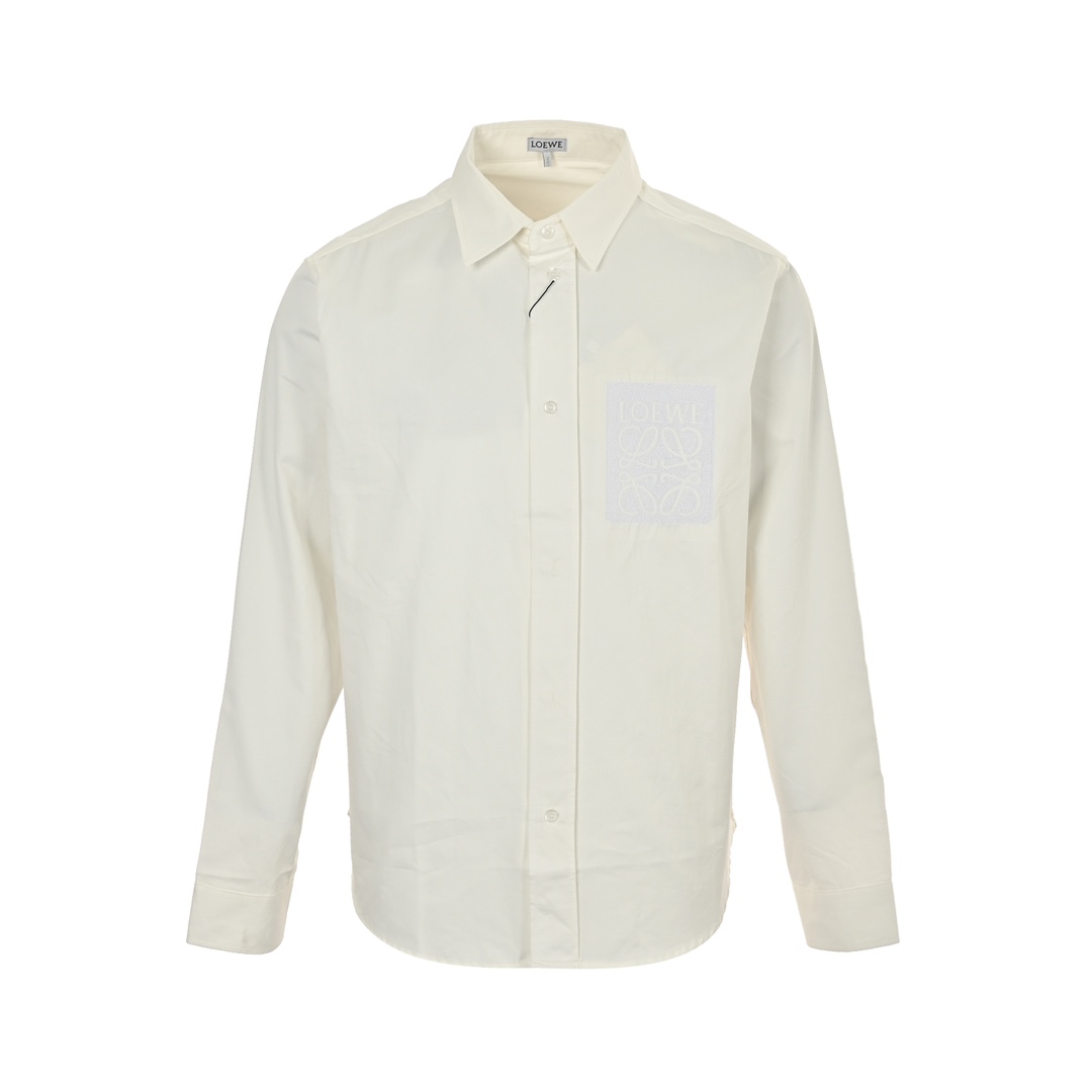 Loewe 24Fw tricolor embroidered shirt