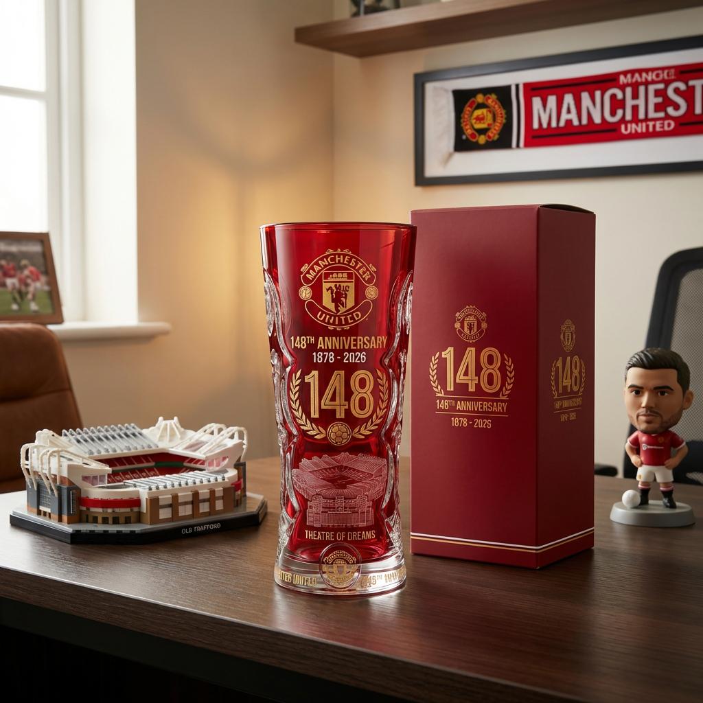 Manchester United 148th Anniversary Commemorative Glass