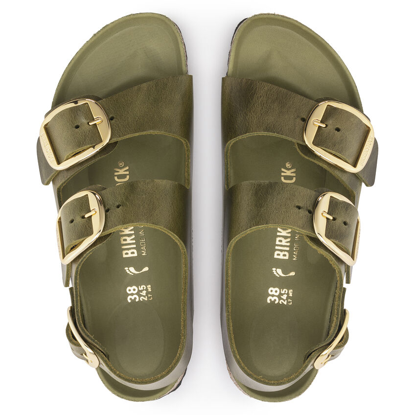 Milano Big Buckle Oiled Leather B-51441