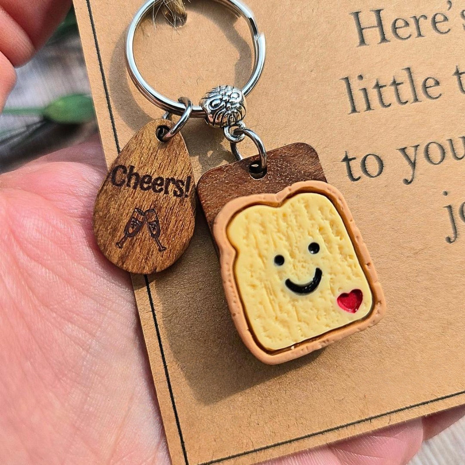 Funny little toast keyring | Gift for new chapter