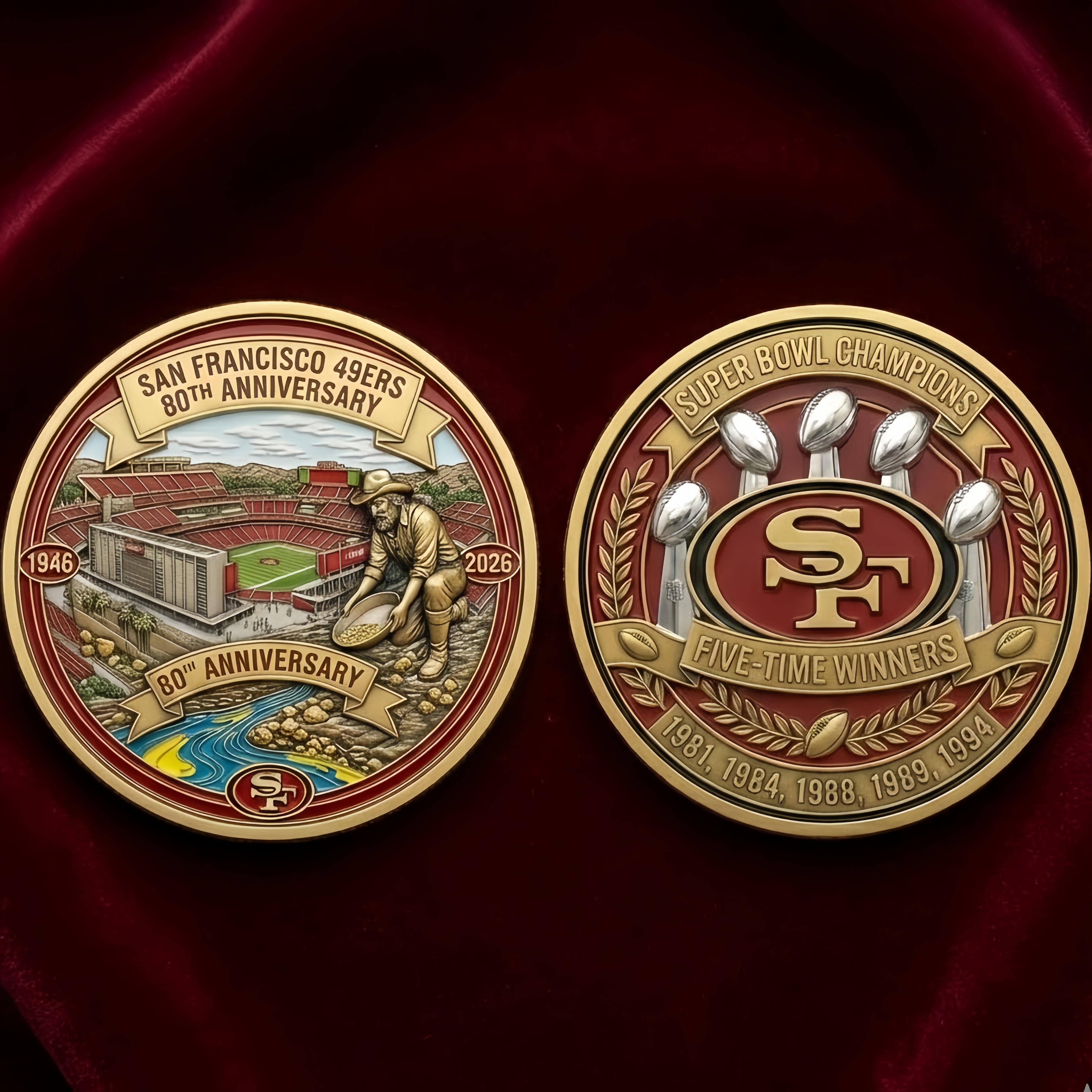 San Francisco 49ers 80th Anniversary Commemorative Coin