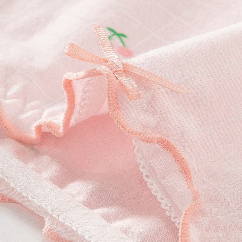4 Pack Bunny Cherry Print Panty Set