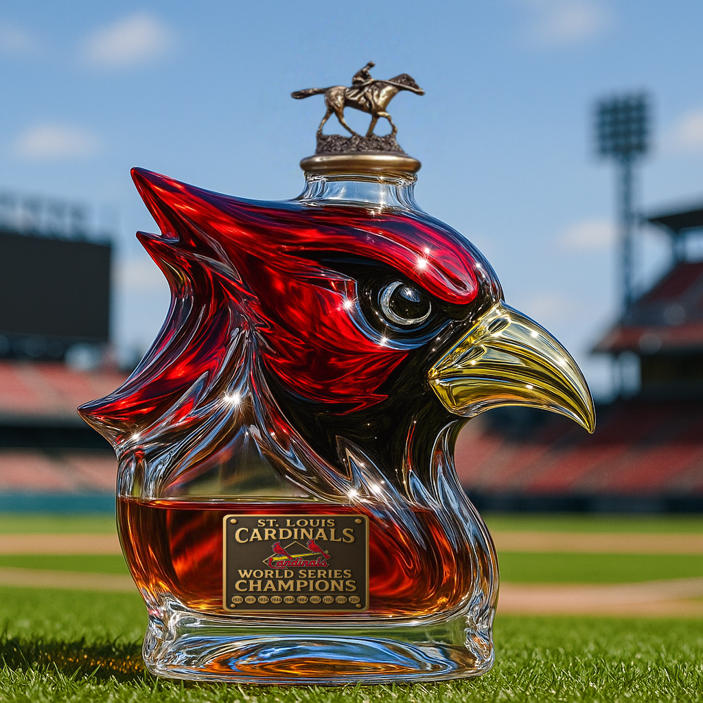 St. Louis Cardinals Whiskey Bottle