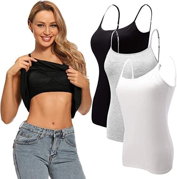 (🔥Last Day Promotion-SAVE 60% OFF)💕Women’s Camisole With Built In Padded Bra Vest