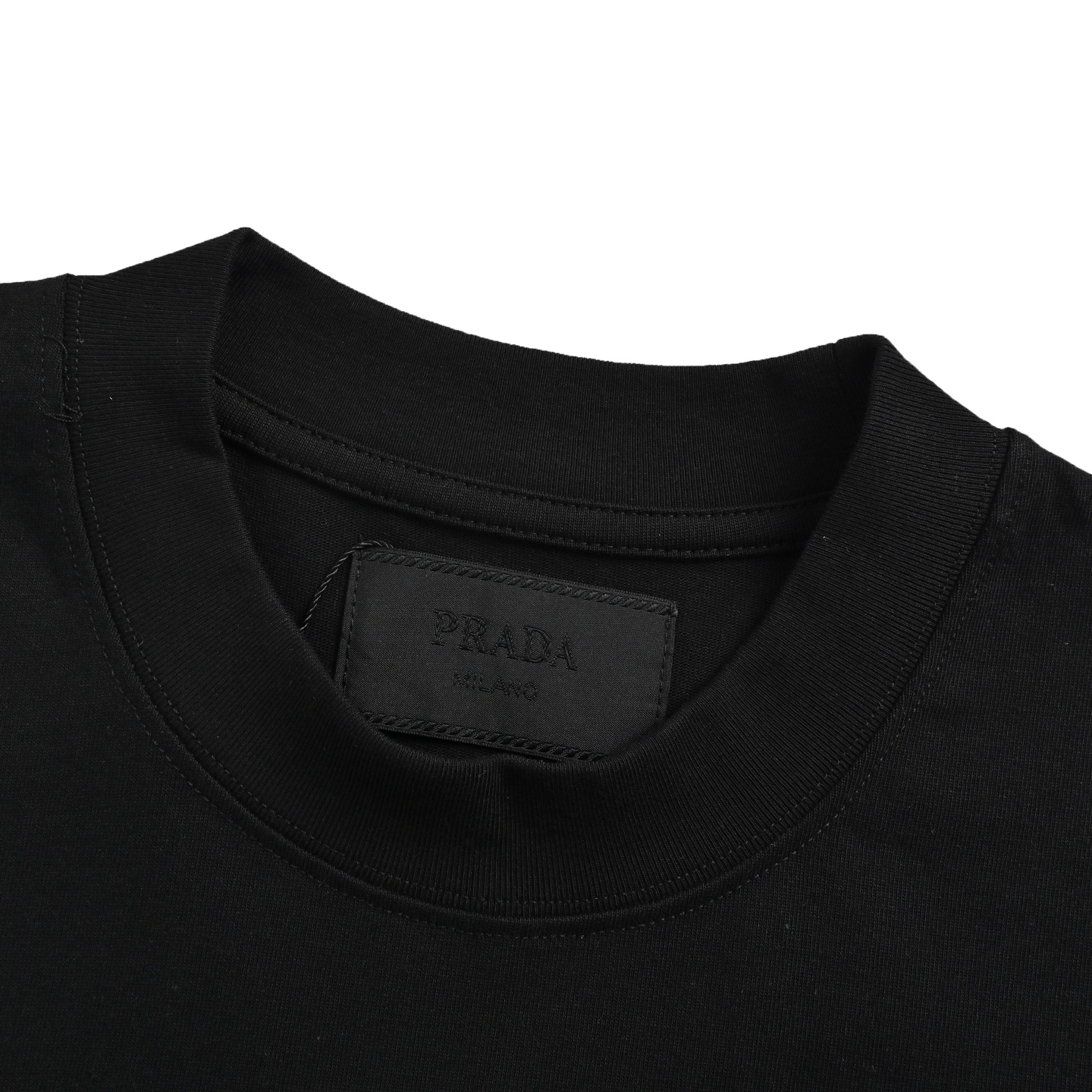 Prada 23ss collar letter print short sleeve
