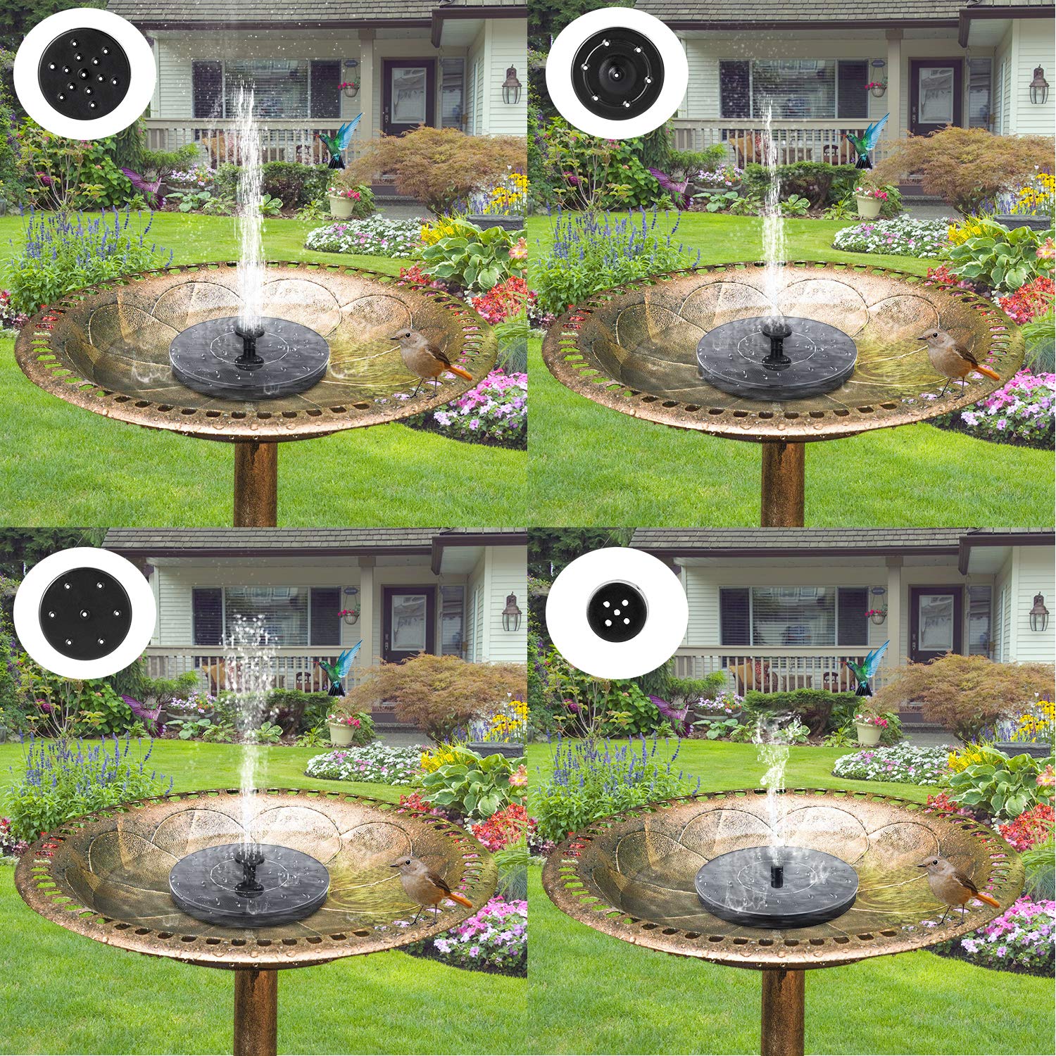 🔥On Sale 49% OFF🔥2025 Upgraded Solar Bird Bath Fountain Pump