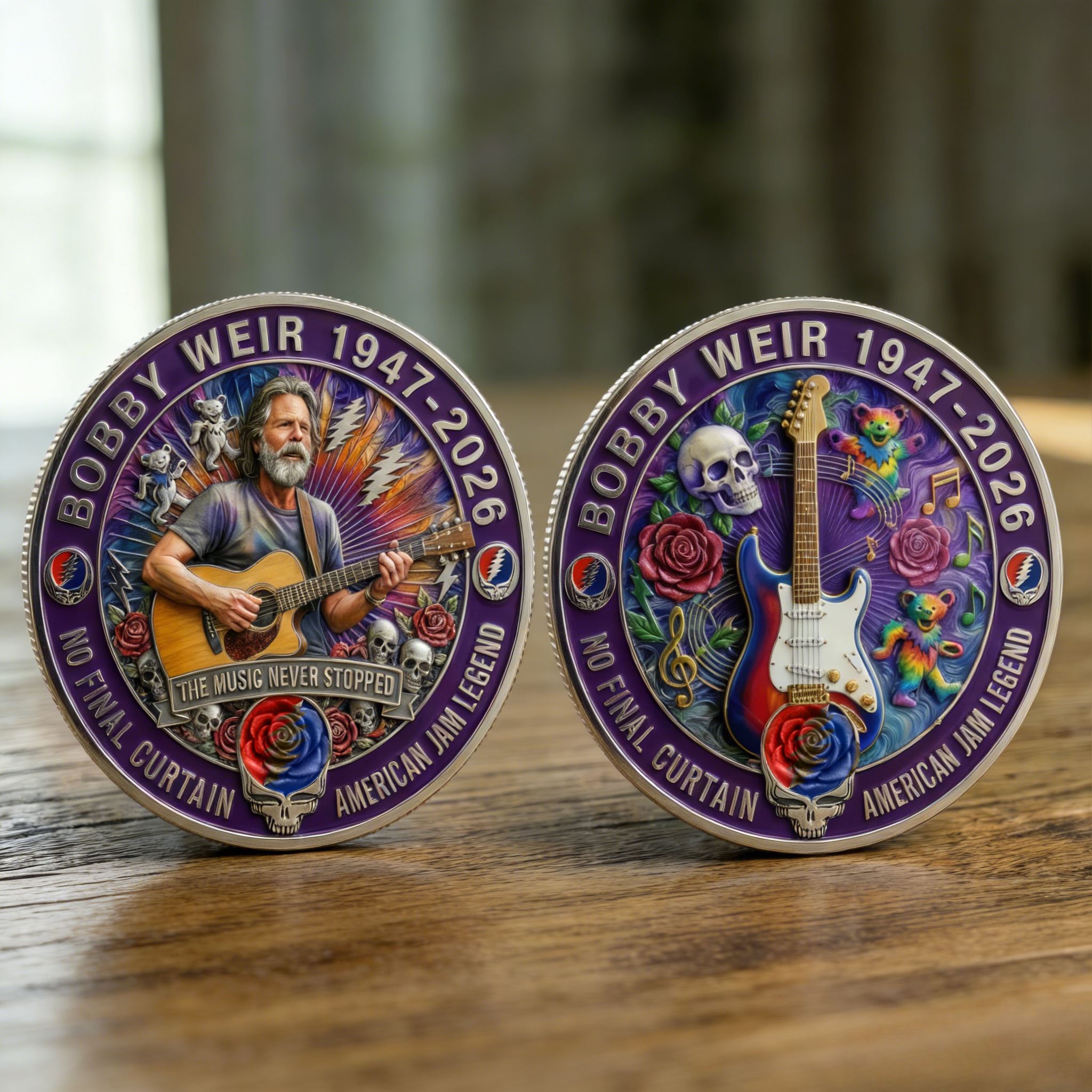 Bob Weir “No Final Curtain” American Jam Legend Commemorative Coin