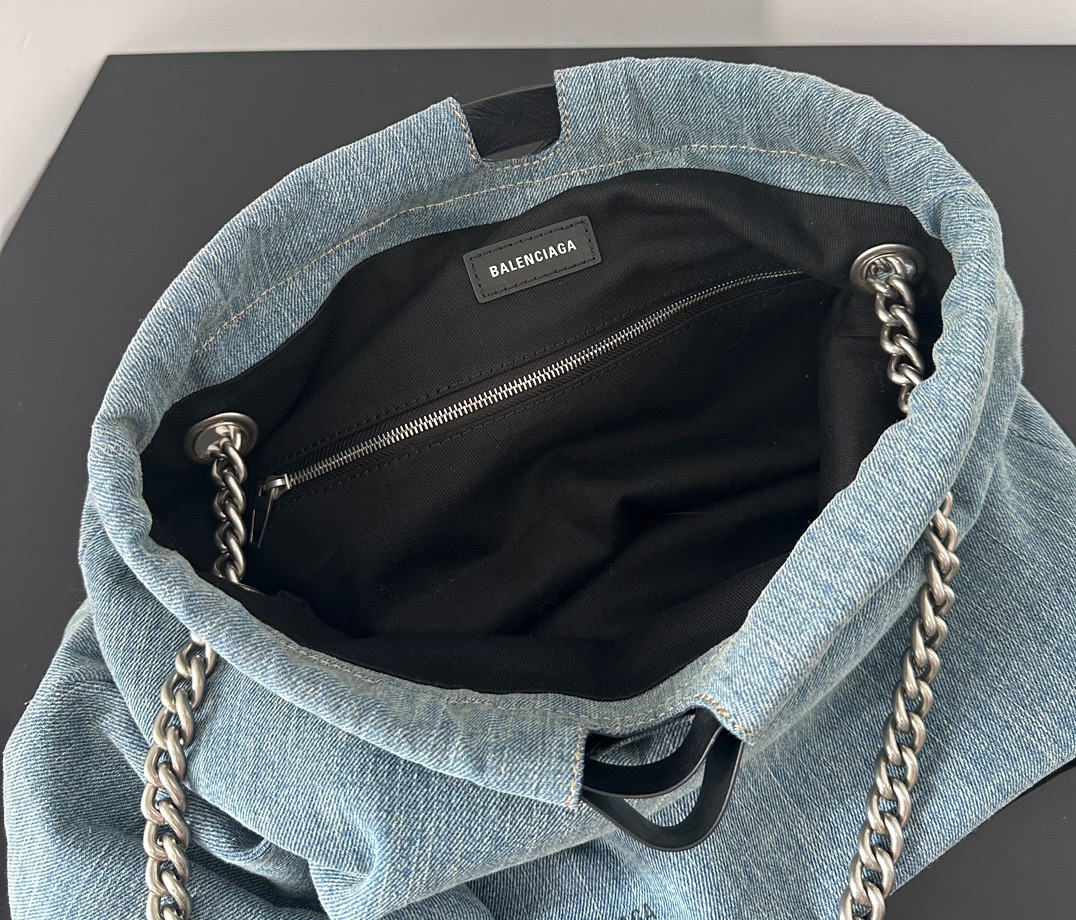 Balenciaga crushtote denim handbag 0305