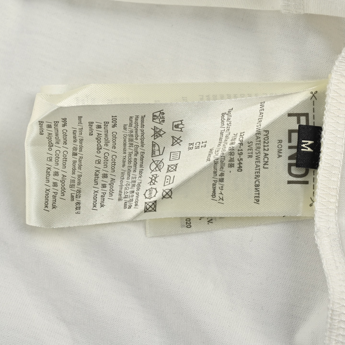 Fendi 25ss French fries embroidered short sleeve