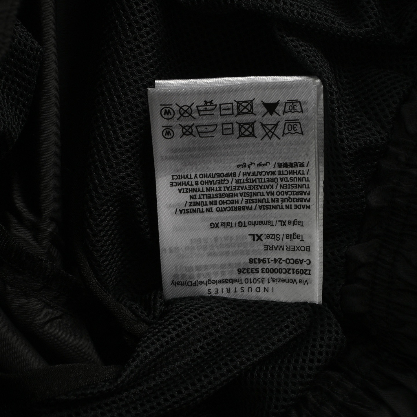 Moncler 25ss side reflective logo print shorts