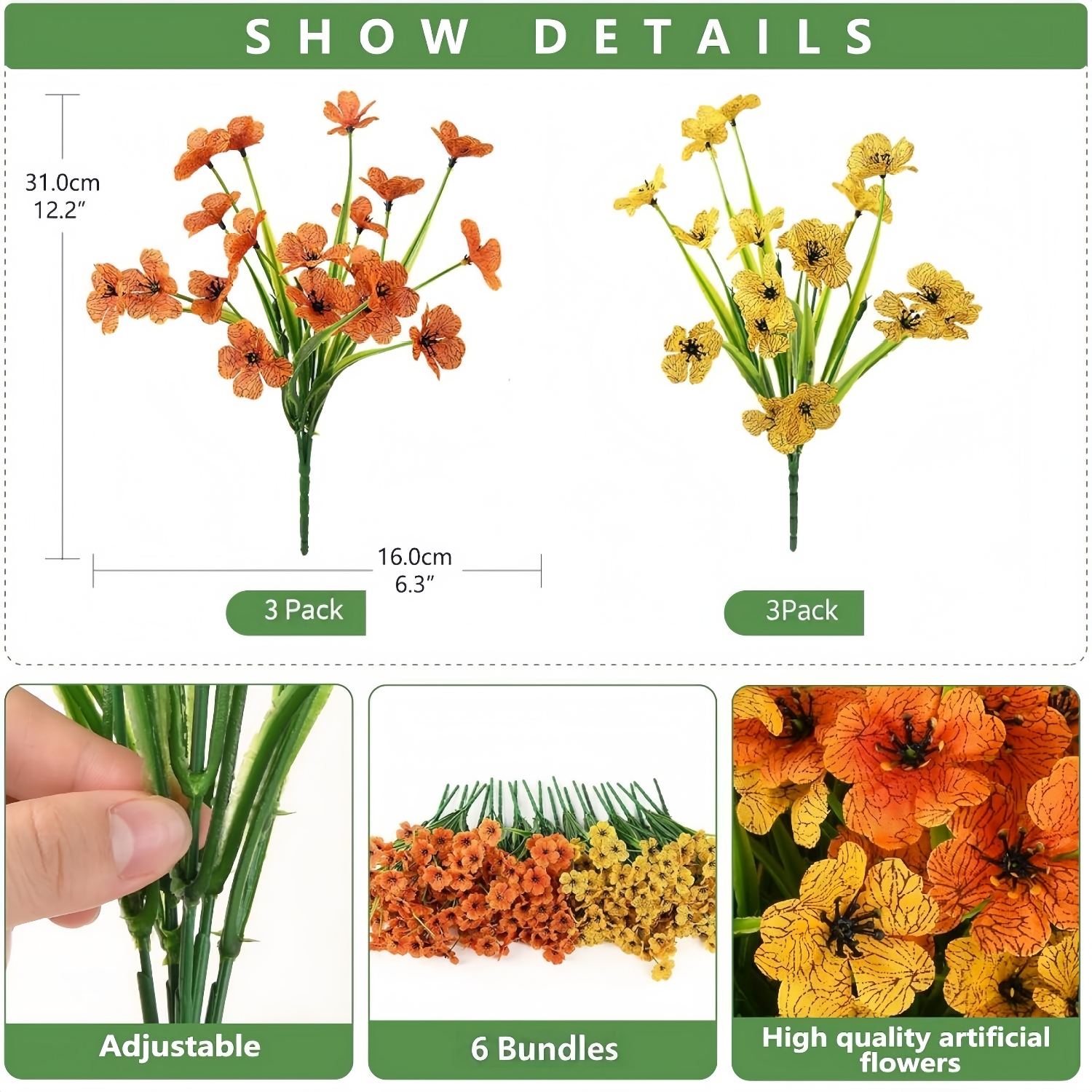 🔥Last Day 50% OFF🔥Artificial Faux Silk Daisy Flowers