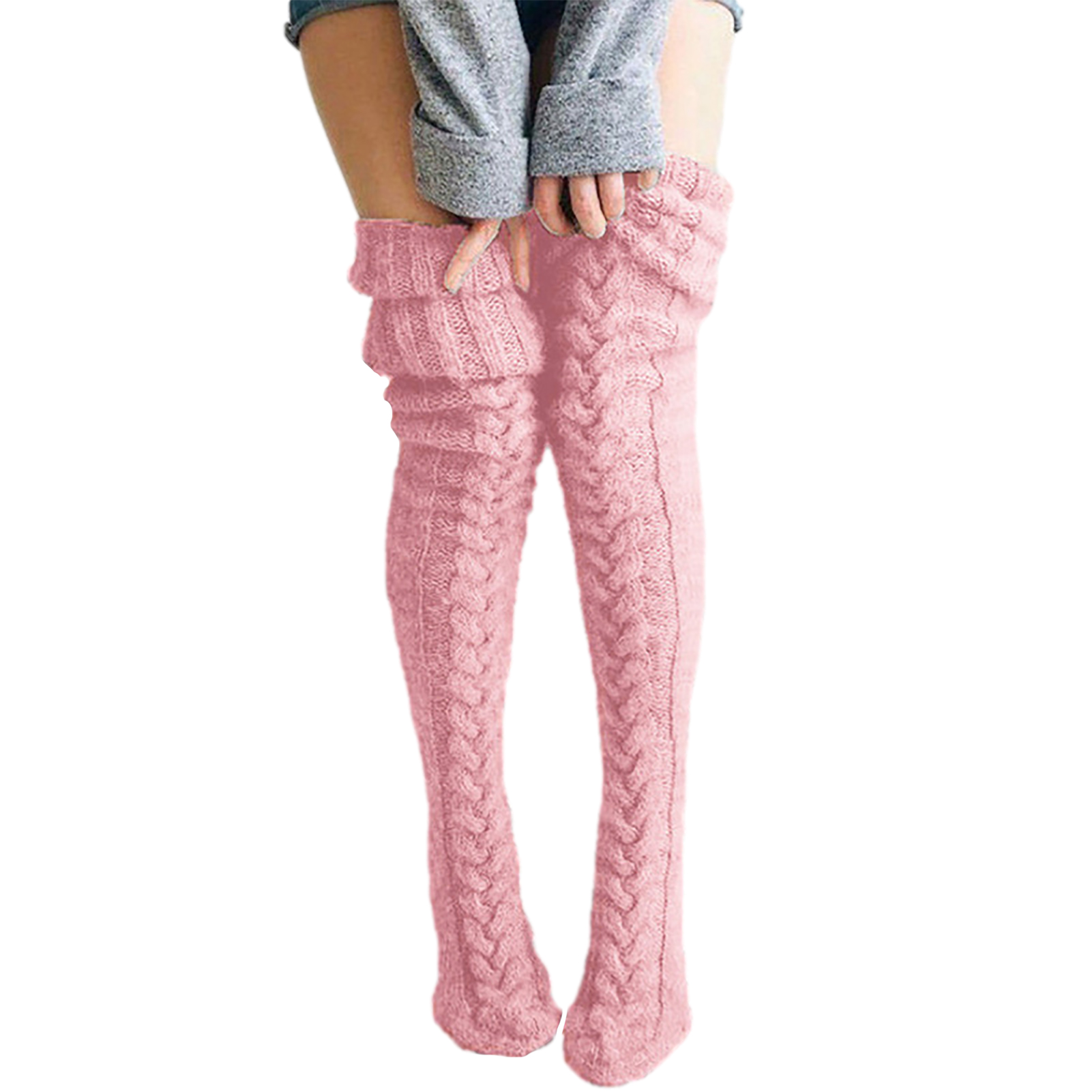 (🔥Early Christmas Sale- SAVE 48% OFF) Thick Slim Warm Knitted Stockings[free size] -BUY 3 GET 10% OFF & FREE SHIPPING