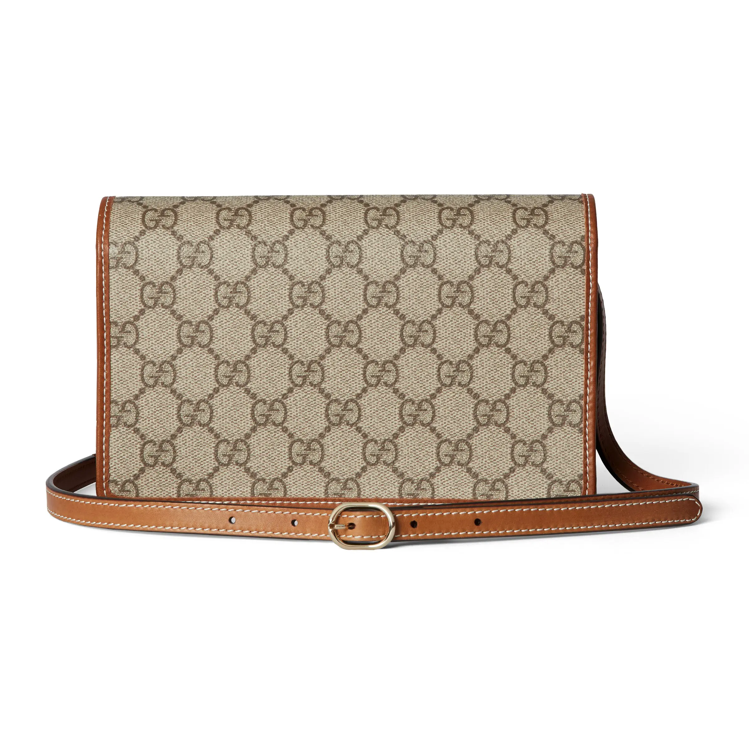 Gucci GG Emblem leather shoulder strap wallet 820688FAD6L9758