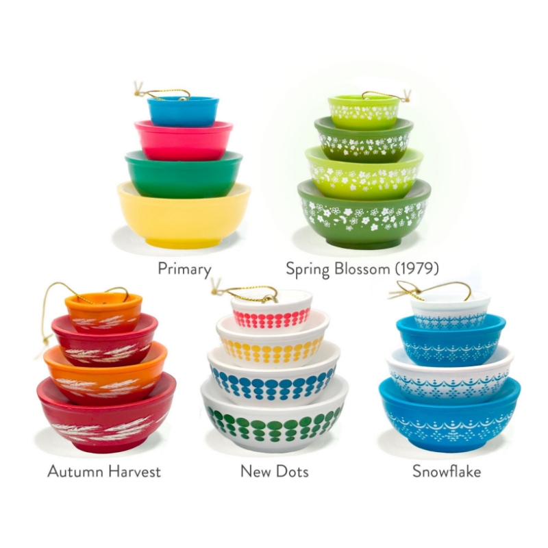 On Sale🔥Miniature Pyrex Bowl Stack Ornament