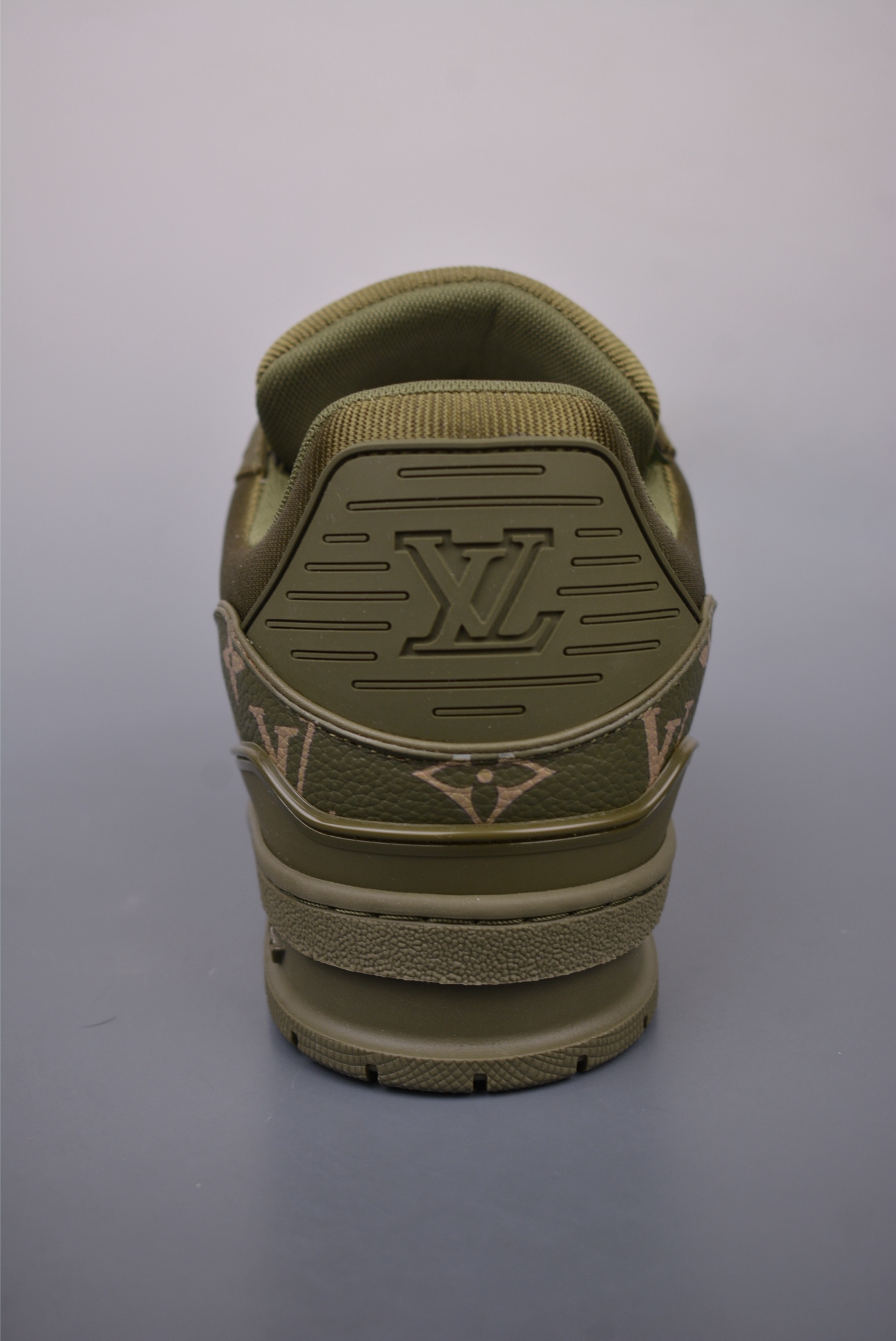 Louis Vuitton Trainer Sneaker Low Army Green Print