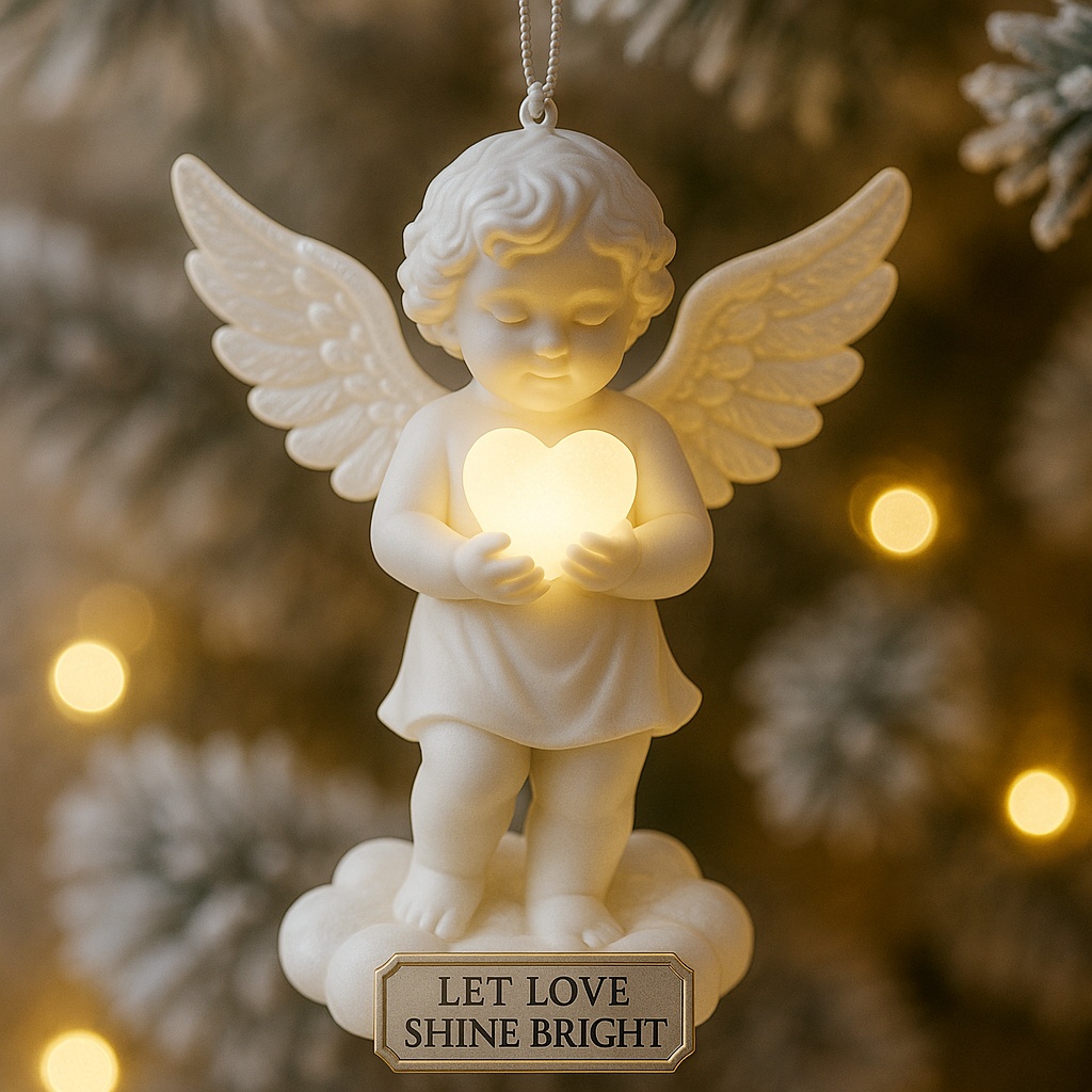 Cupid’s Eternal Promise Christmas Ornament