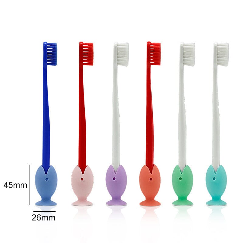 (🌲XMAS Hot Sale- 50% OFF)Cute Standing Tooth Brush Cover Cap(2Pcs/Set)-BUY 3 SETS GET 2 SETS FREE(10PCS)