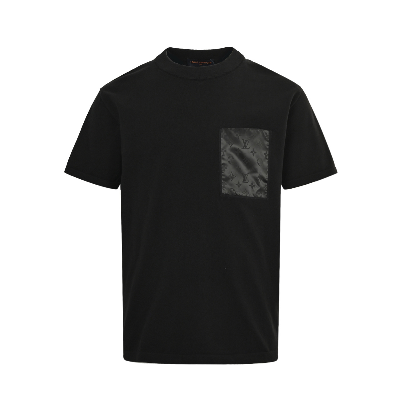 Louis Vuitton 25Fw knitted jacquard patchwork nylon inset short sleeves