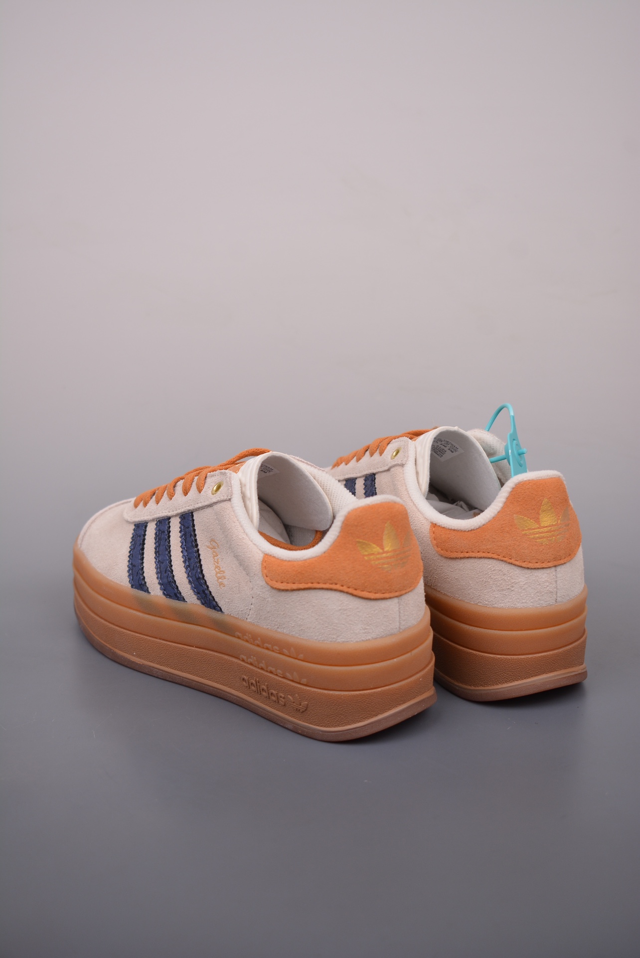 Adidas Originals Gazelle Bold Khaki Dark Blue JQ0955