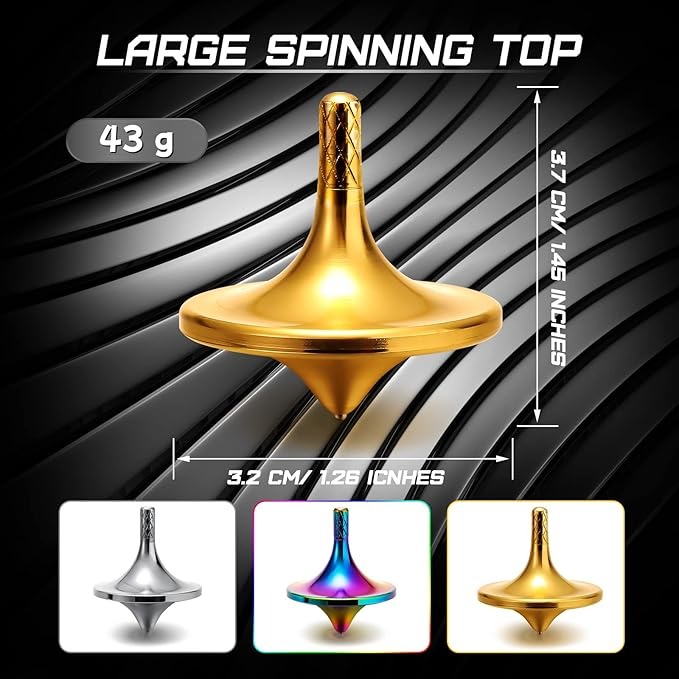 ✨Flash Sale✨3 Pieces Brass fidget spinner, desktop decompression, anti-anxiety, help focus, office learning toys