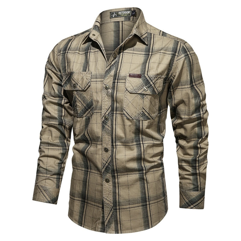 Plaid Elegance Men's Shirt
