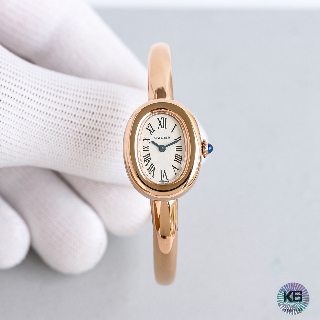 Cartier Bathtub Gold Bracelet Watch