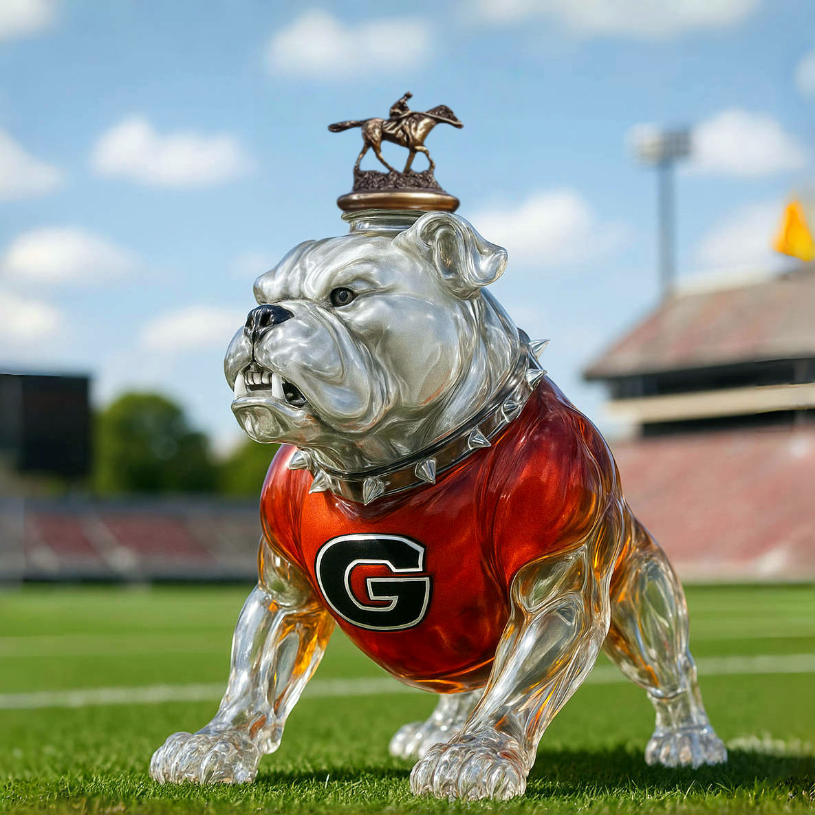 Georgia Bulldogs Whiskey Bottle