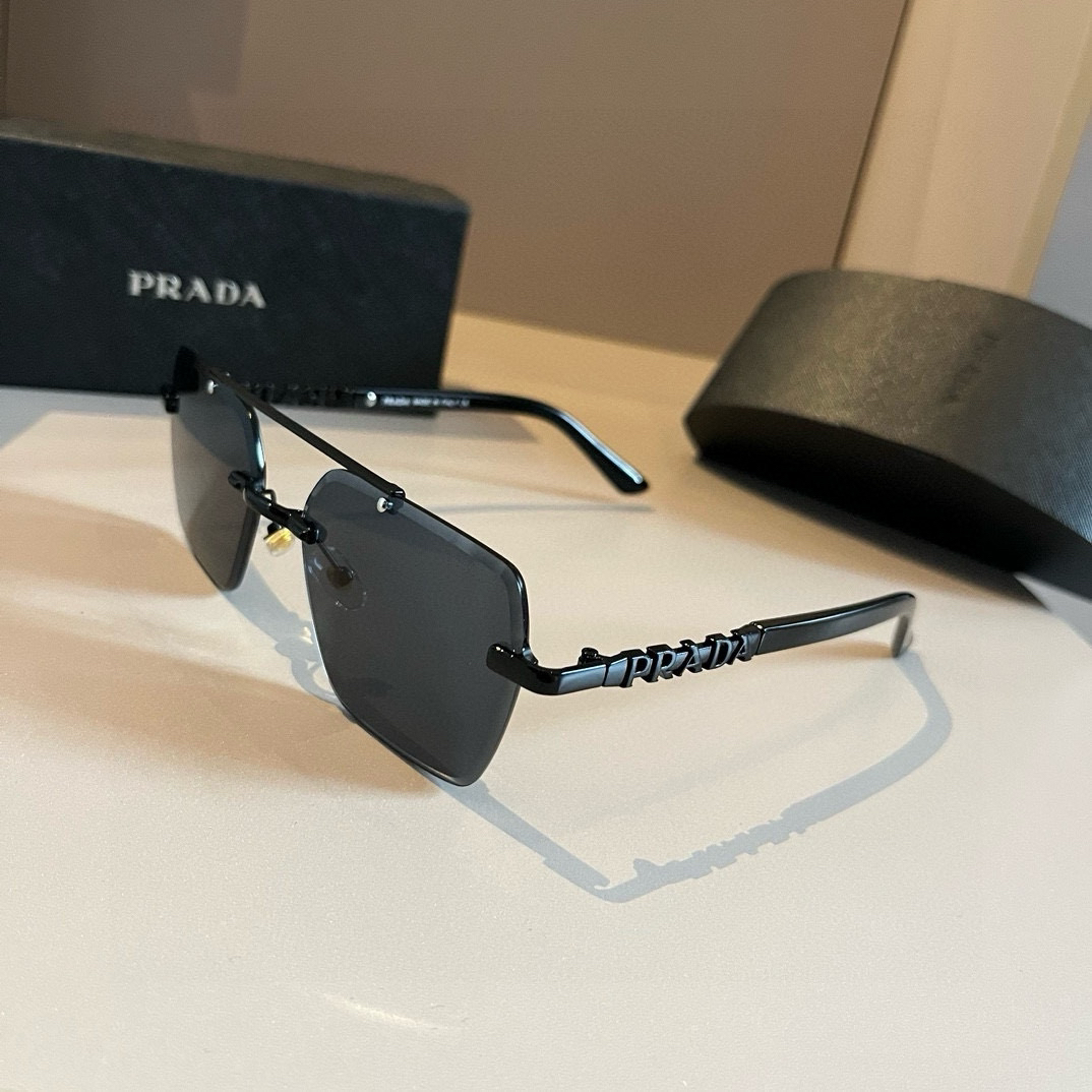 Prada rimless sunglasses