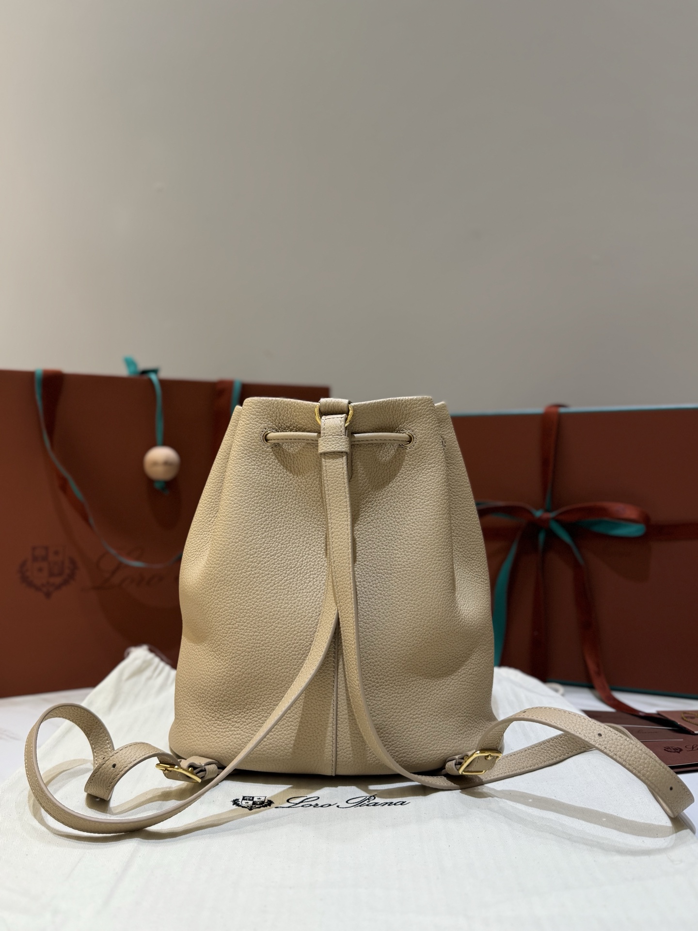 Loro Piana Extra Drawstring Backpack