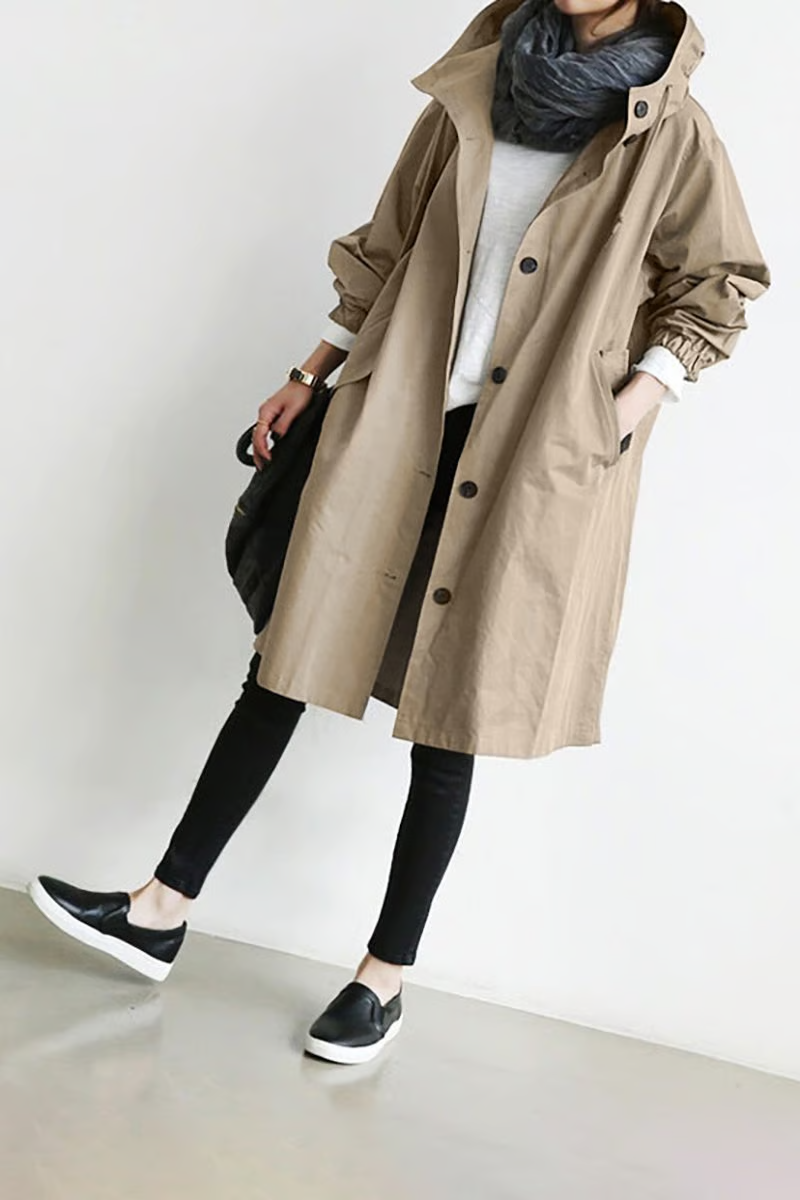 🔥 Last Day 70%OFF🔥 Hooded Trench Coat