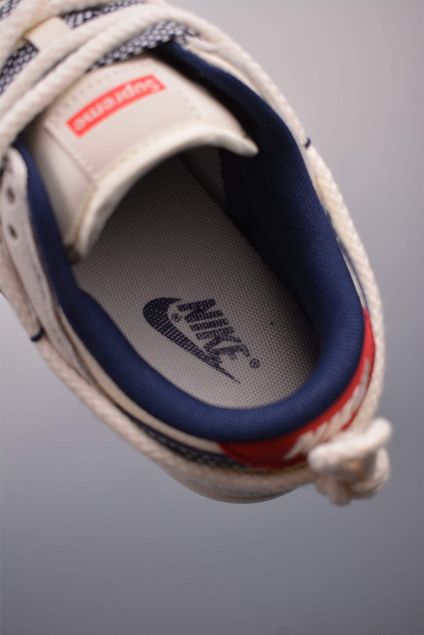 Supreme x Nike By You SB Dunk Low Retro SP Shoes Beige Blue YX5066-235