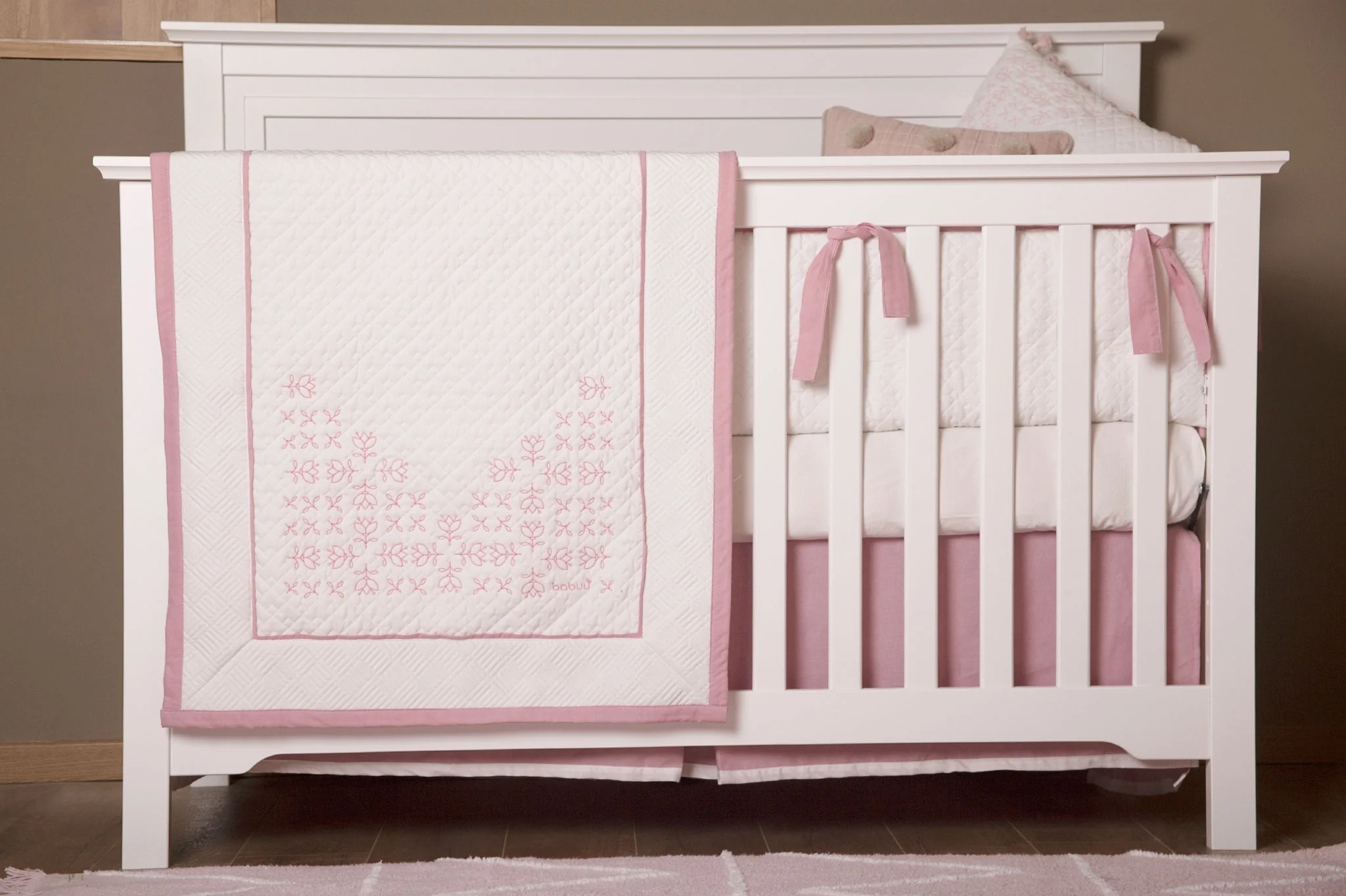 Juego de Cuna Tulipán Rosa