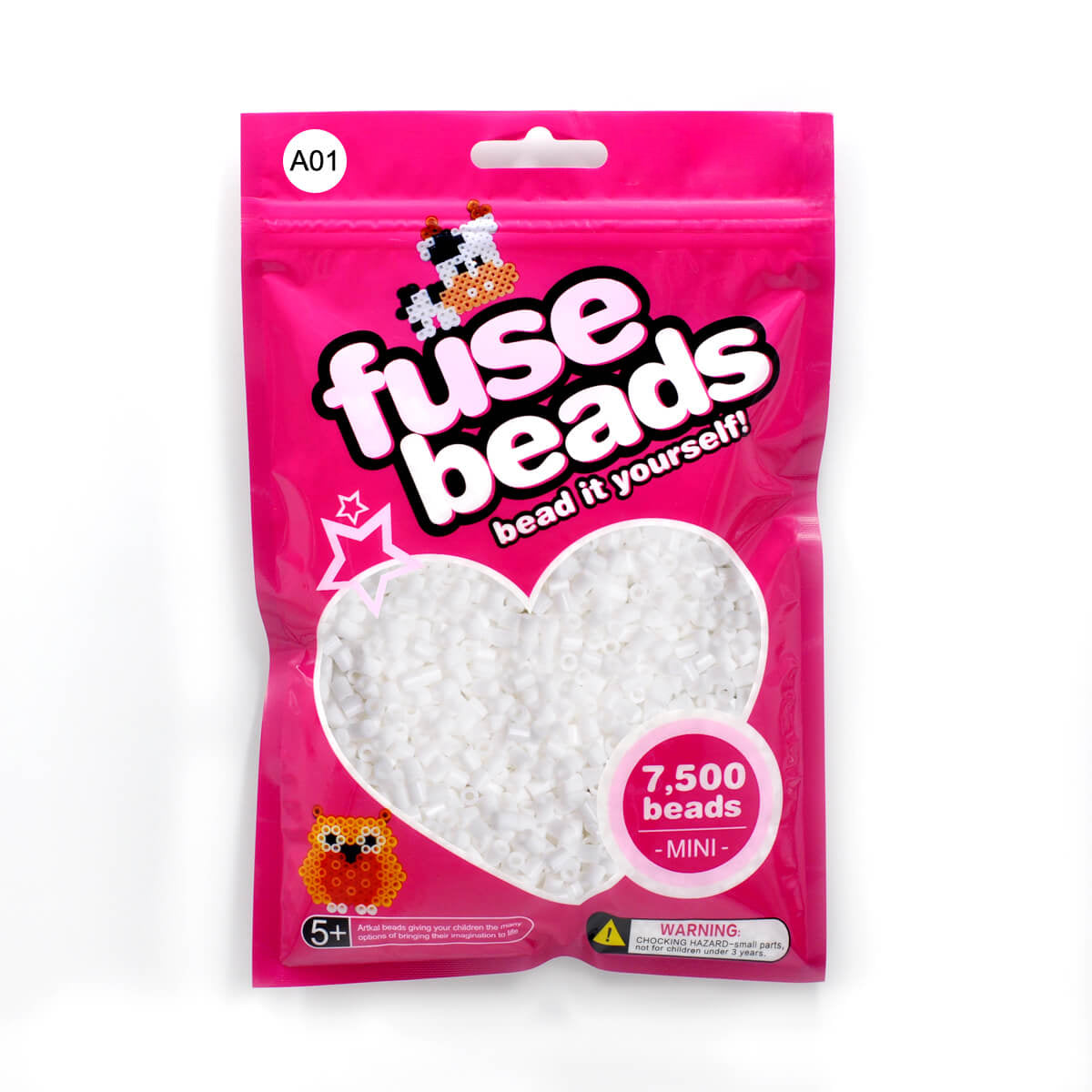 (A01-A50) A-2.6mm 7500P single pack mini artkal beads