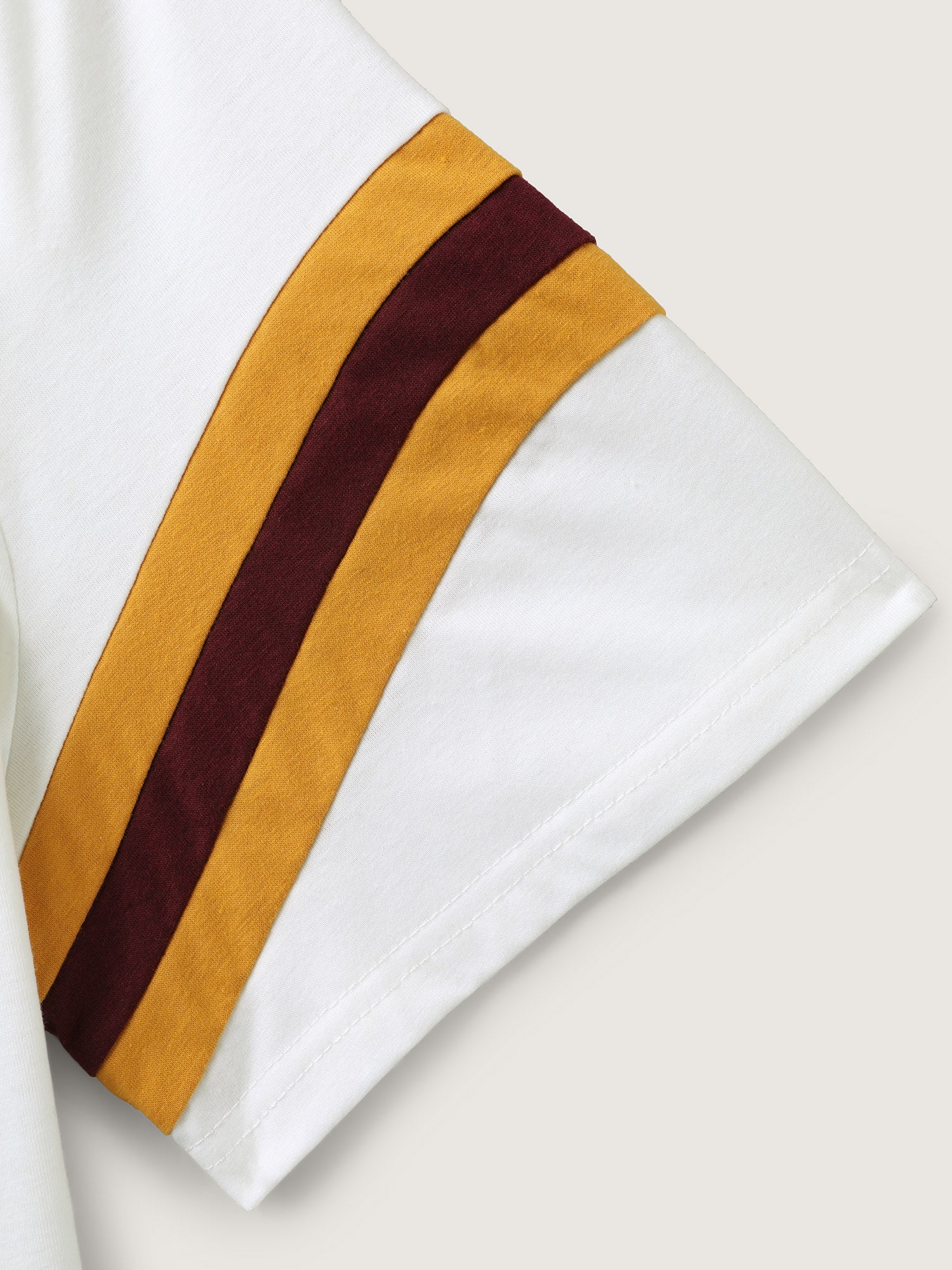 Color Contrast Shirred Flowy Top