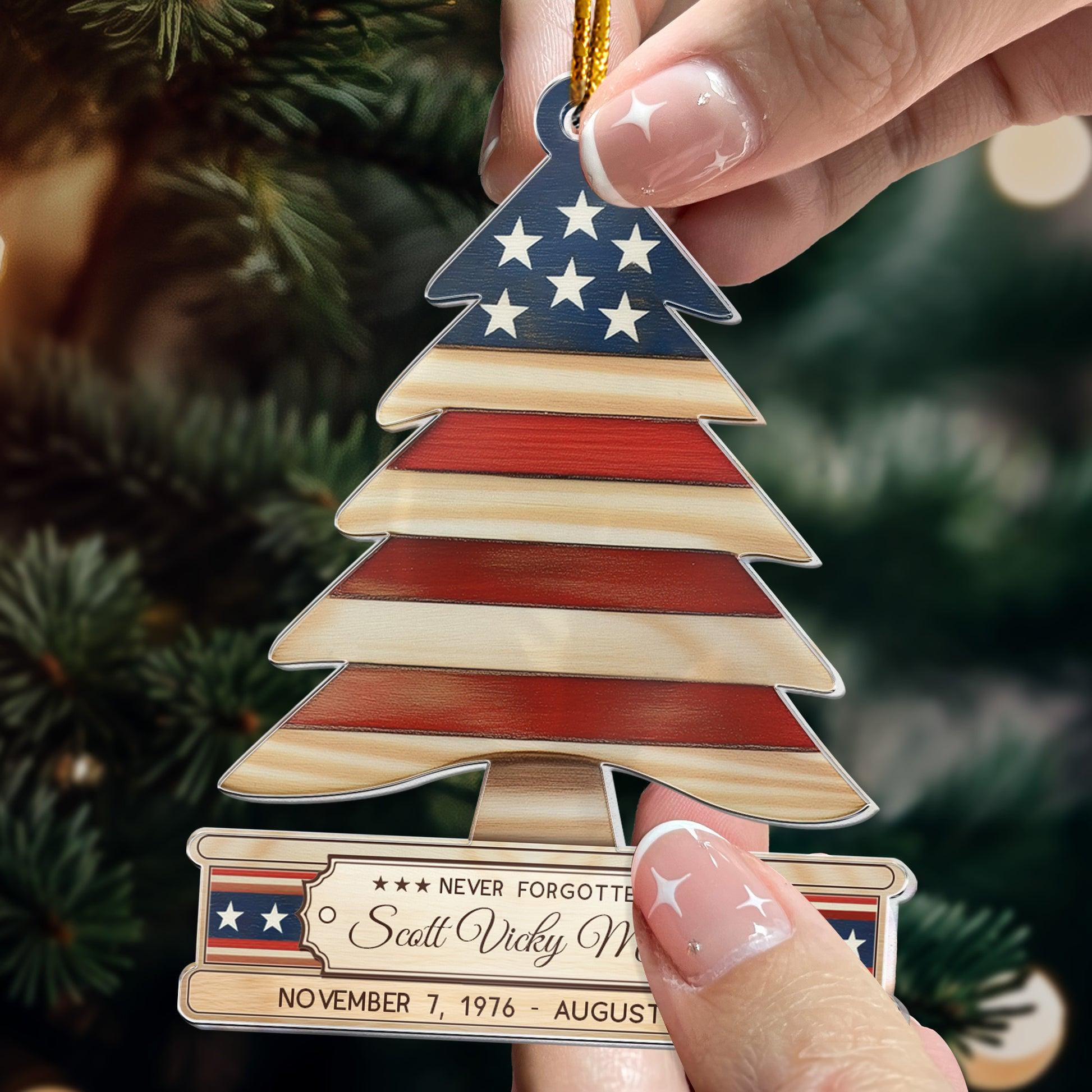 Personalized Military Christmas Ornaments