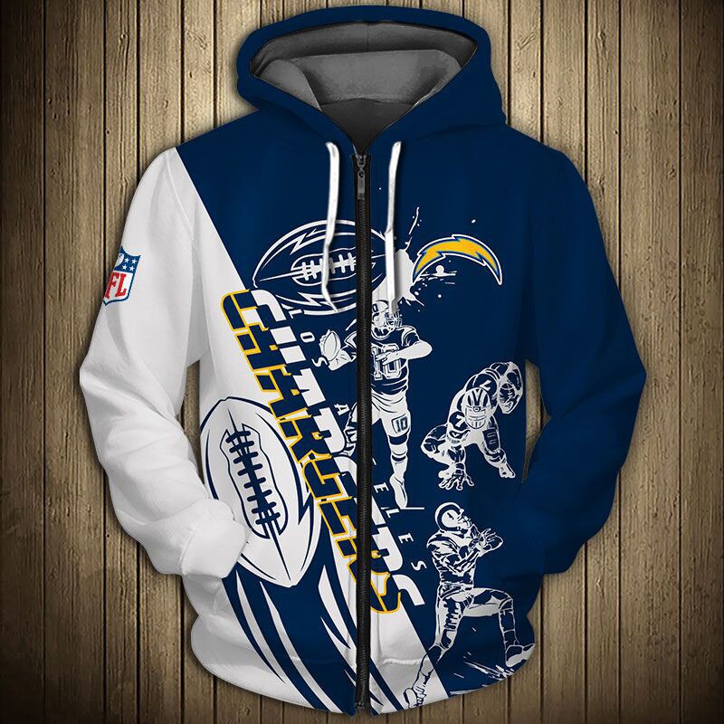 LOS ANGELES CHARGERS 3D HOODIE LLAC002