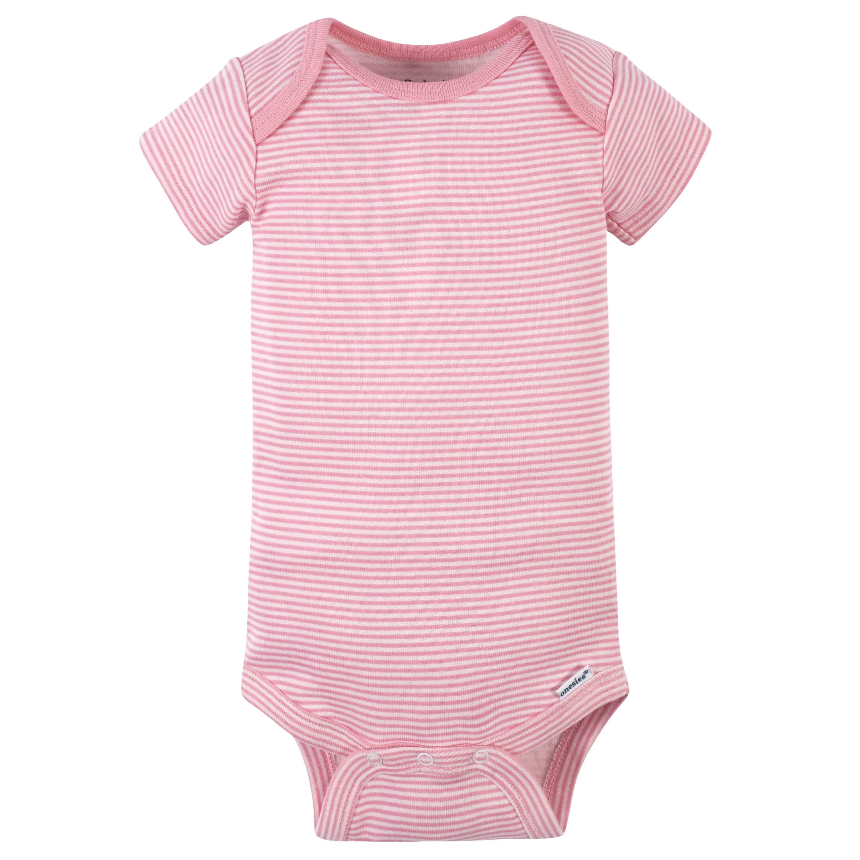 8-Pack Baby Girls Leopard Short Sleeve Onesies Bodysuits