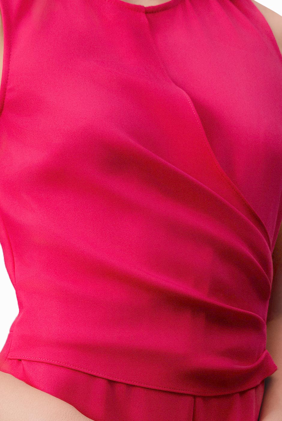 Jumpsuit fucsia sin mangas