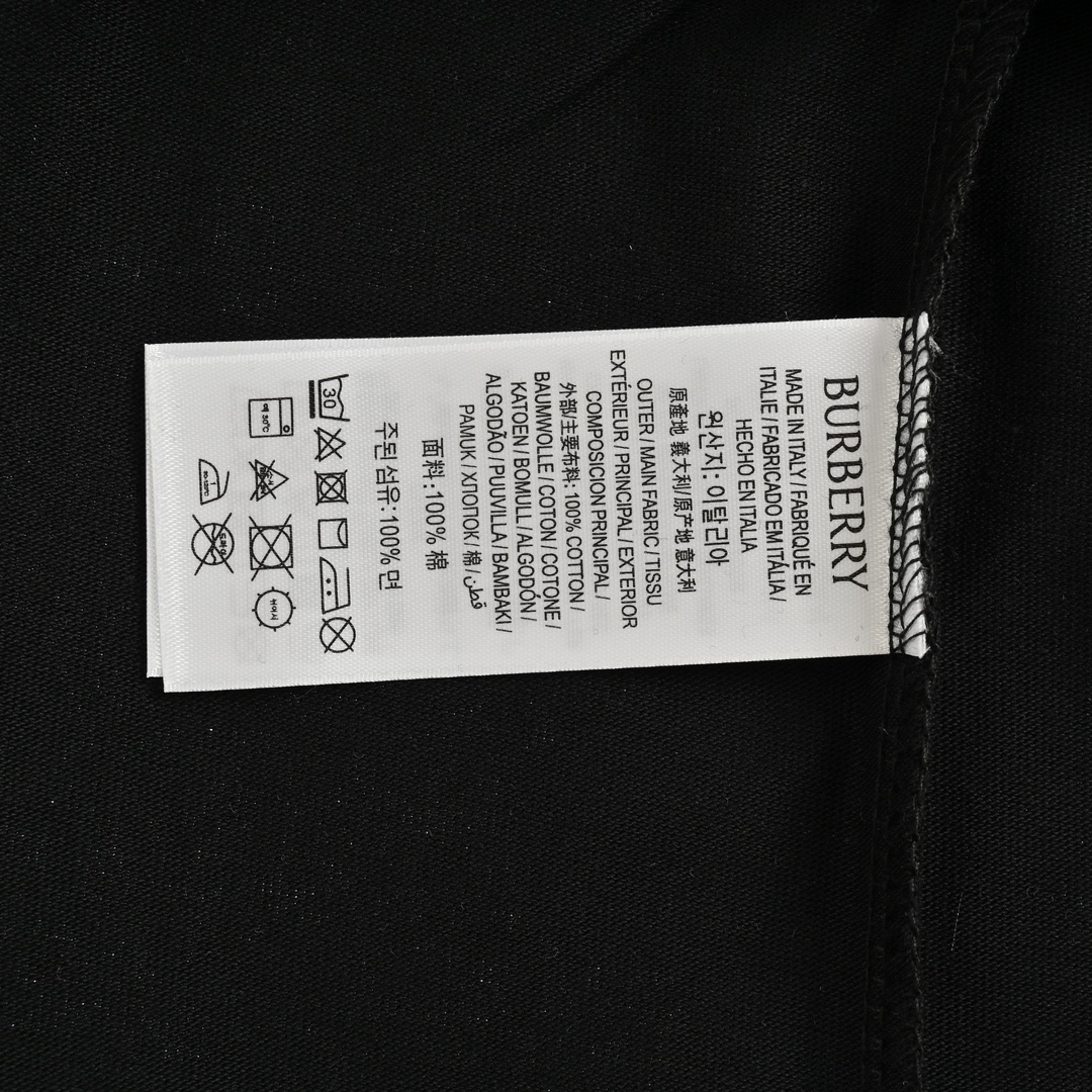 Burberry 24ss full gradient warhorse print short sleeves