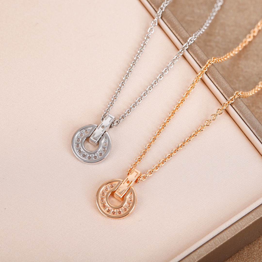 Bulgari Hollow Diamond Necklace