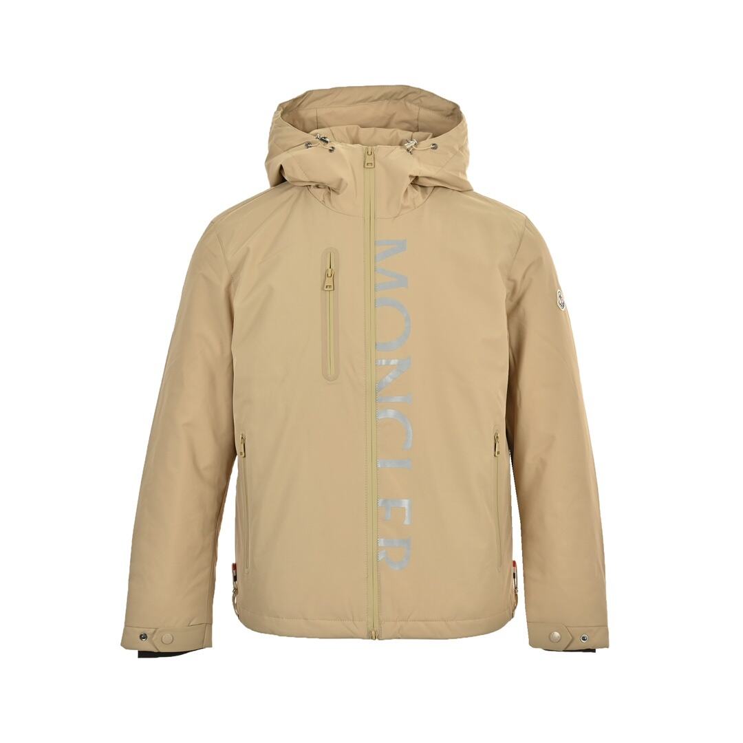 Moncler 24Fw reflective lettering down jacket