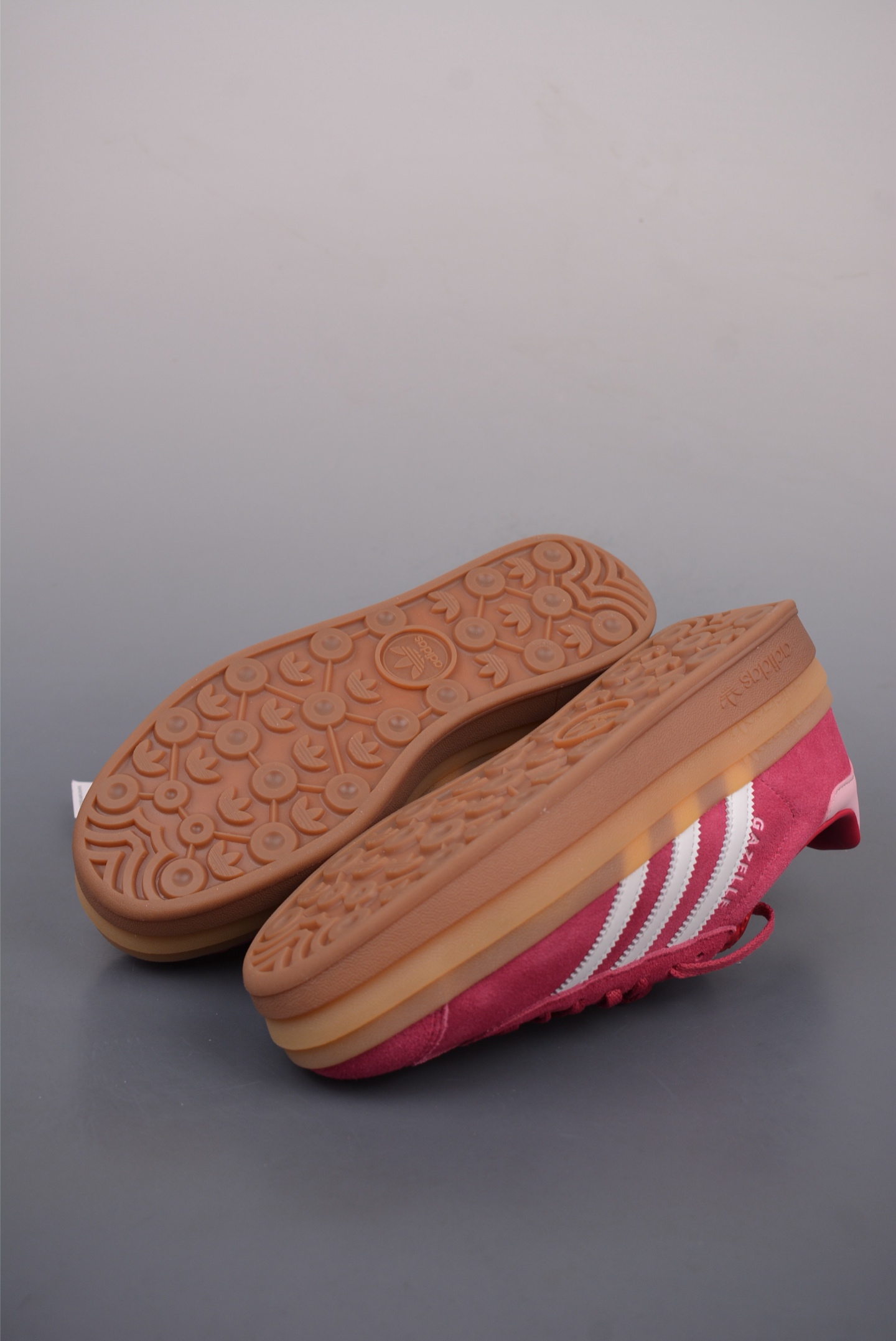 Adidas Originals Gazelle Bold W Sneakers Rose Red Rubber Thick Sole ID6997