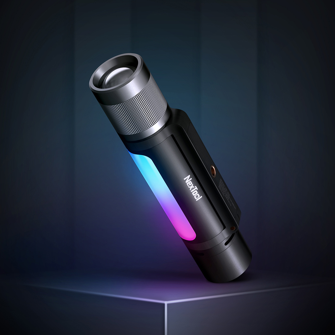 Nextool 4 Colors Flashlight, IPX4 Waterproof USB-C Speaker Lamp