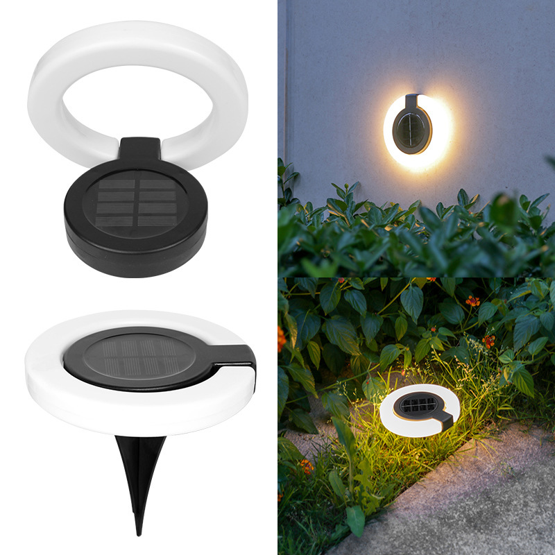 🔥Last Day 49% OFF🔥Round Outdoor Ground Lights Adjustable Disk Solar Pathway Lamp