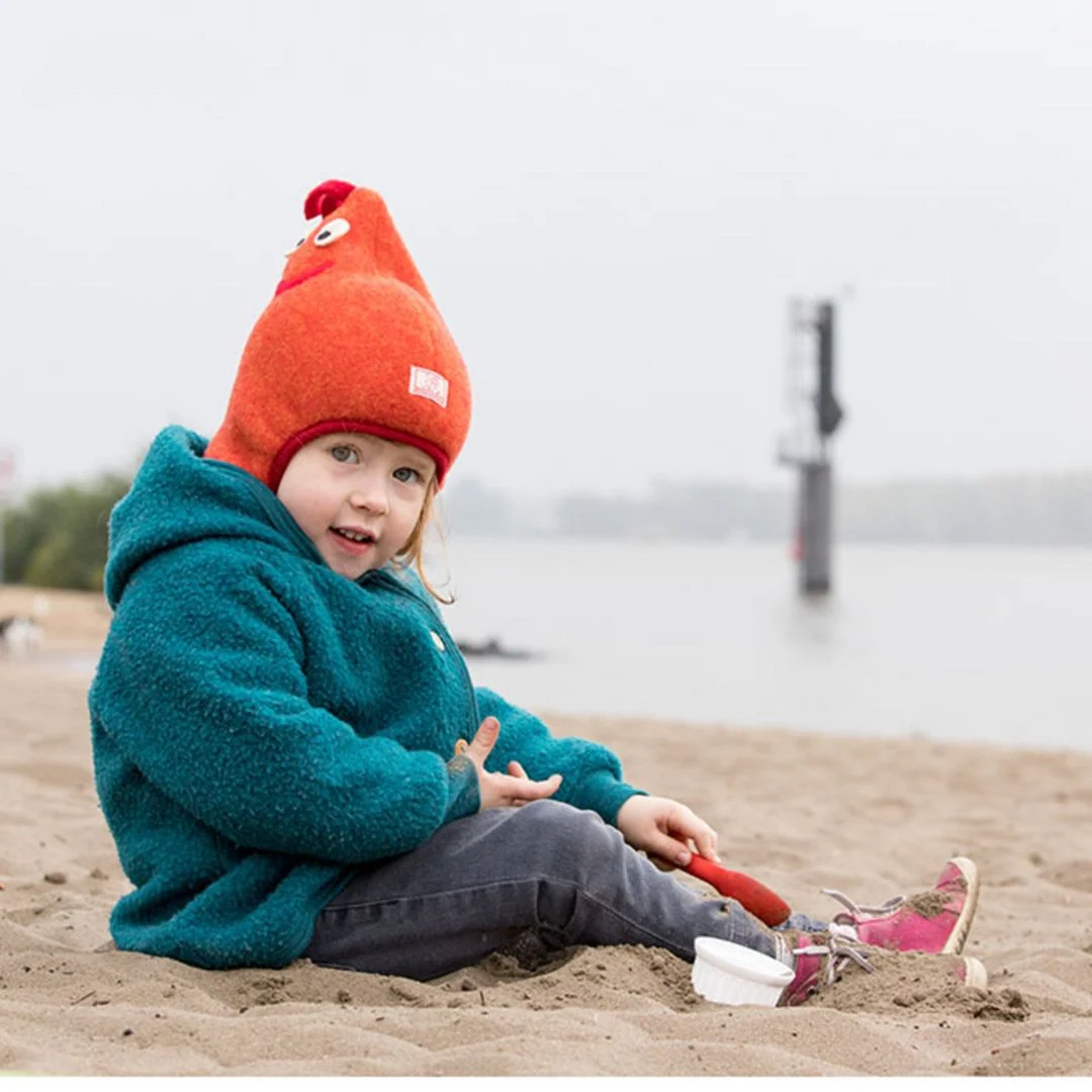 Baby & Children's hats,organic wool fleece Cute rooster hat