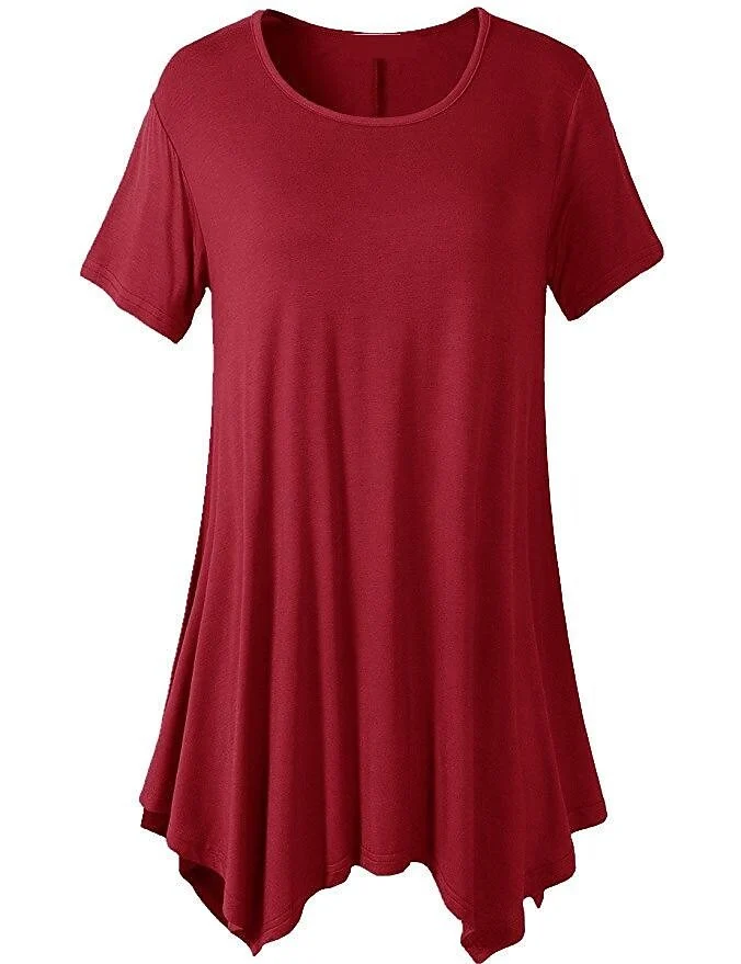 (2024 spring hot sale 50% off Women's）💥 Summer Mid-length Short-sleeved T-shirt Loose Round Neck