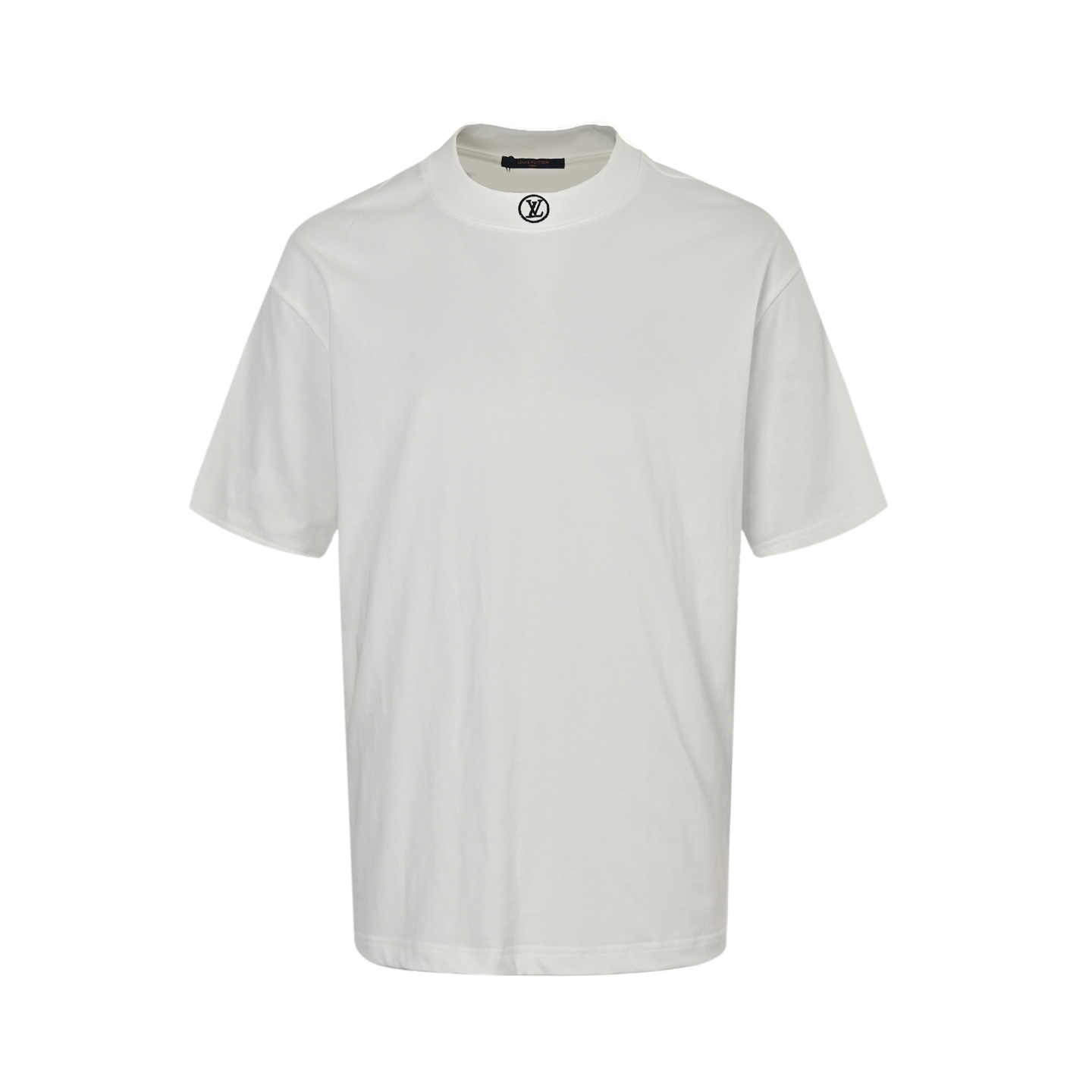 Louis Vuitton 25ss neckline lettering embroidered short sleeves