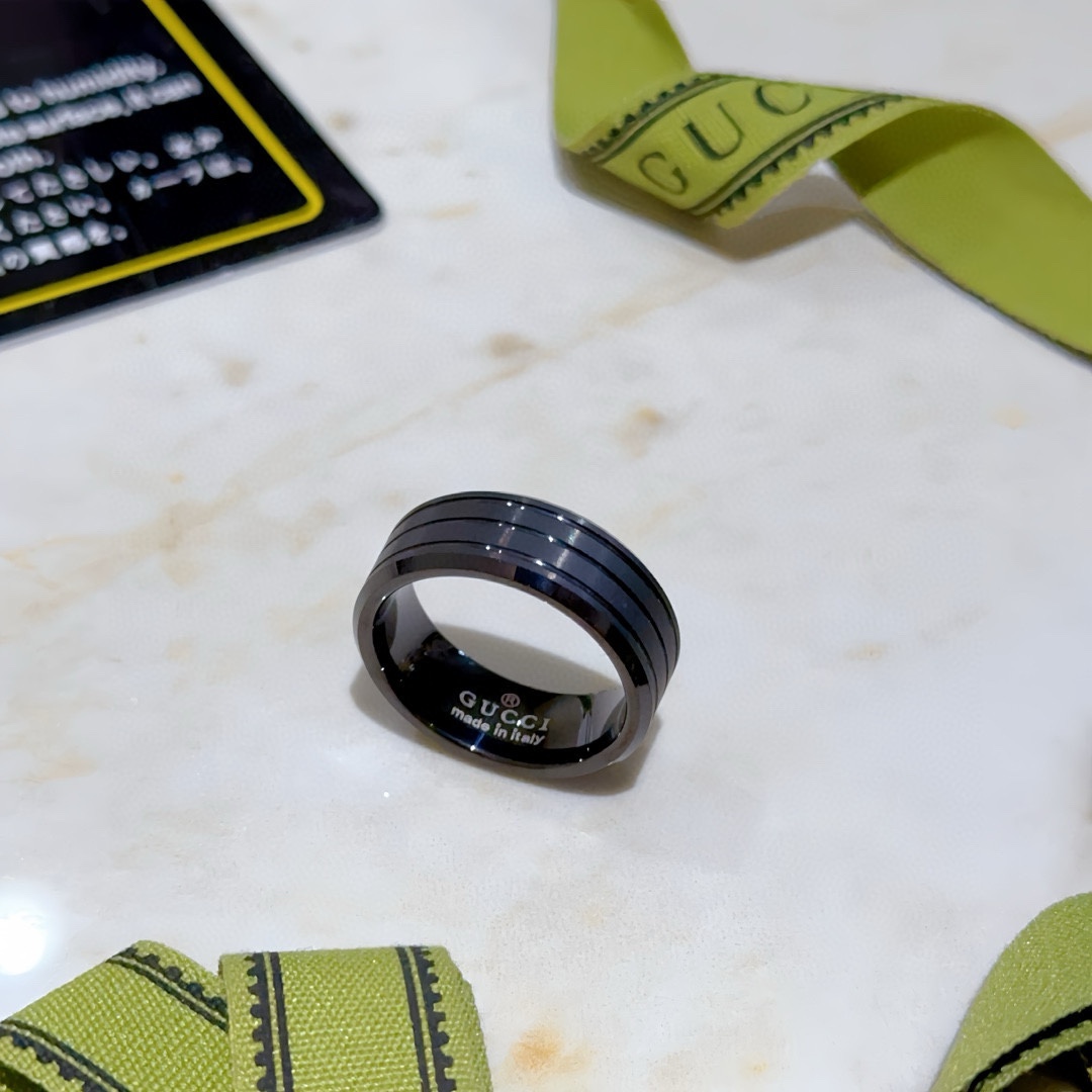 Gucci Black Line Ring