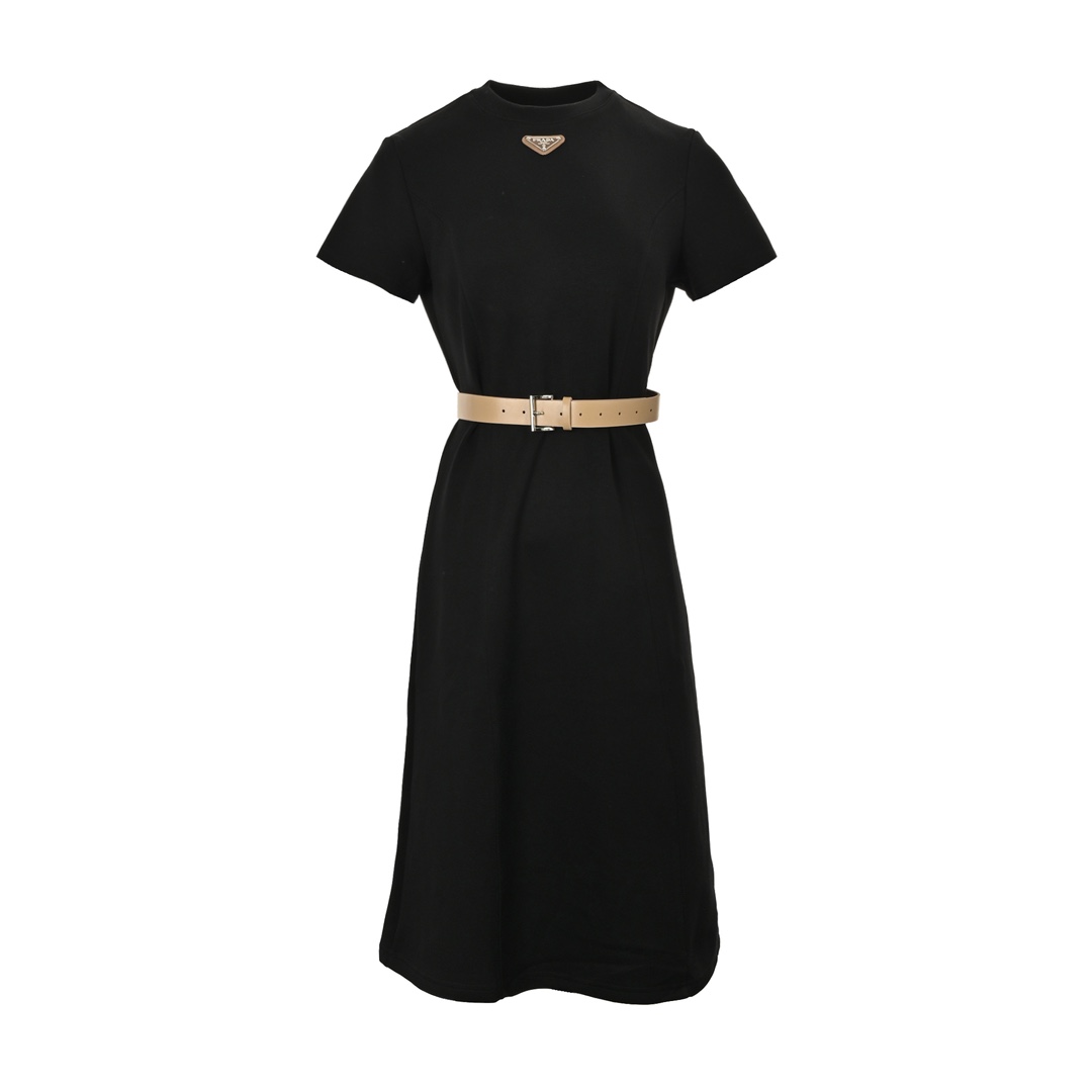 Prada 24ss triangle logo dress
