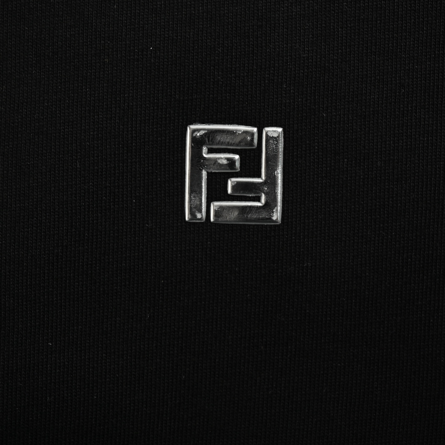 Fendi 24ss FF silver label laminated logo short sleeve